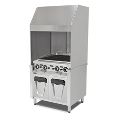 Empero Wall Mounted Gas Water Grill, Stainless Steel, 136.5x85x215 cm - Empero