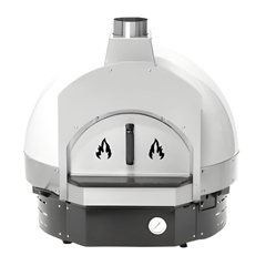 Empero Wood-Fired Stone Base Pizza Oven, 60 cm Baking Stone, White - Empero