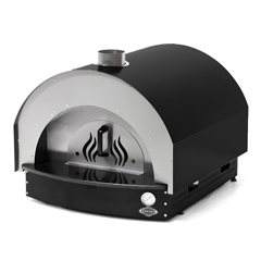 Empero Wood-Fired Stone Base Pizza Oven, 60x60 cm, Black - 1