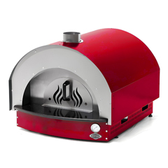 Empero Wood Fired Stone Base Pizza Oven, 60x60 cm, Red - 1