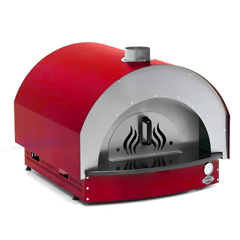 Empero Wood Fired Stone Base Pizza Oven, 60x60 cm, Red - 2