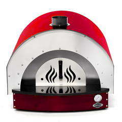 Empero Wood Fired Stone Base Pizza Oven, 60x60 cm, Red - 3