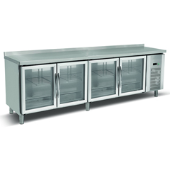 Empero Worktop Refrigerator, 4 Glass Doors, 700 lt - Empero