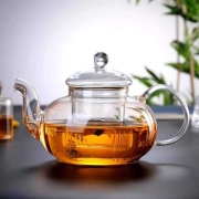 Epinox CD-800C Glass Strainer Teapot, 800 ml - 2