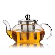 Epinox CD-800M Steel Filtered Glass Teapot, 800 ml - 1