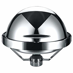 Epinox CDG- Chafing Dish, Roll Top Kapak, Yuvarlak Gömme Camlı, 6 lt - Epinox