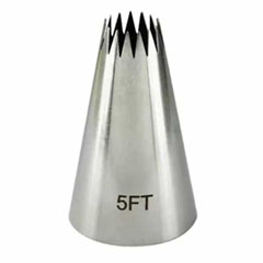 Epinox DY-5FT Open Star Nozzle, 15 Teeth, 30x14x48 - Epinox Pastry
