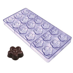 Epinox Flower Chocolate Mold, Polycarbonate, 27.5x13.5, Ccp 13 - Epinox Pastry