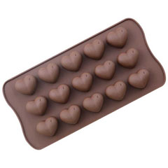 Epinox Heart Chocolate Mold, Silicone, 21.2x10.6x2 Cm, Klp 21 - Epinox Pastry