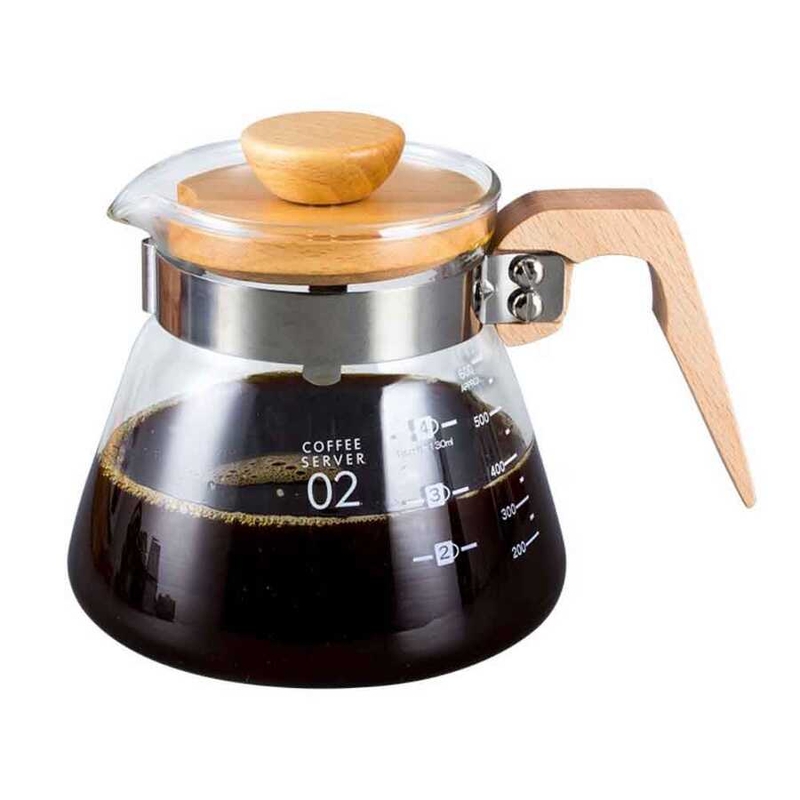 Epinox Kahve Sürahisi Ahşap Sap, 600 ml, Vcwn 60