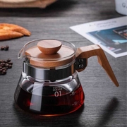 Epinox Kahve Sürahisi, Ahşap Saplı, 400 ml, VCWN 40 - Thumbnail
