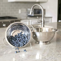 Epinox Pasta Strainer Steel, 34 Cm, MS-34 - 3