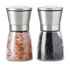 Epinox Salt Pepper Shaker, Steel Lid, Glass Container, 13 Cm, CSM-130 - 2