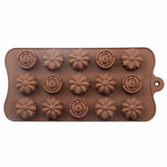 Epinox SCK-10 Chocolate Mold, Silicone, Mixed Flower - Epinox Pastry