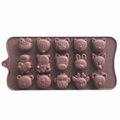 Epinox SCK-21 Chocolate Mold, Silicone, Mixed Animal - Epinox Pastry