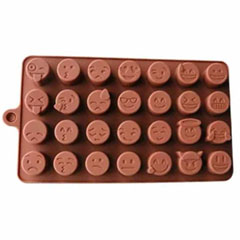 Epinox SCK-43 Çikolata Kalıbı, Silikon, Karışık Emoji - Epinox Pastry