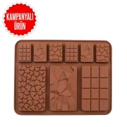 Epinox SCK-87 Silicone Chocolate Mold, Mixed Tablet - 3