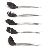 Epinox Silicone Service Set, 5-piece, Spoon, Ladle, Skimmer, Spaghetti Spoon, Spatula, Ses 05 - Epinox