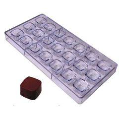 Epinox Square Chocolate Mold, Polycarbonate, 27.5x13.5, Krp 14 - Epinox