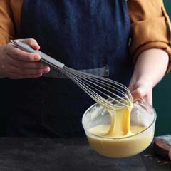 Epinox Steel Whisk, Thin Handle, 25 Cm, Isp 25 - 2