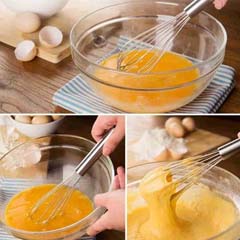 Epinox Steel Whisk, Thin Handle, 25 Cm, Isp 25 - 3