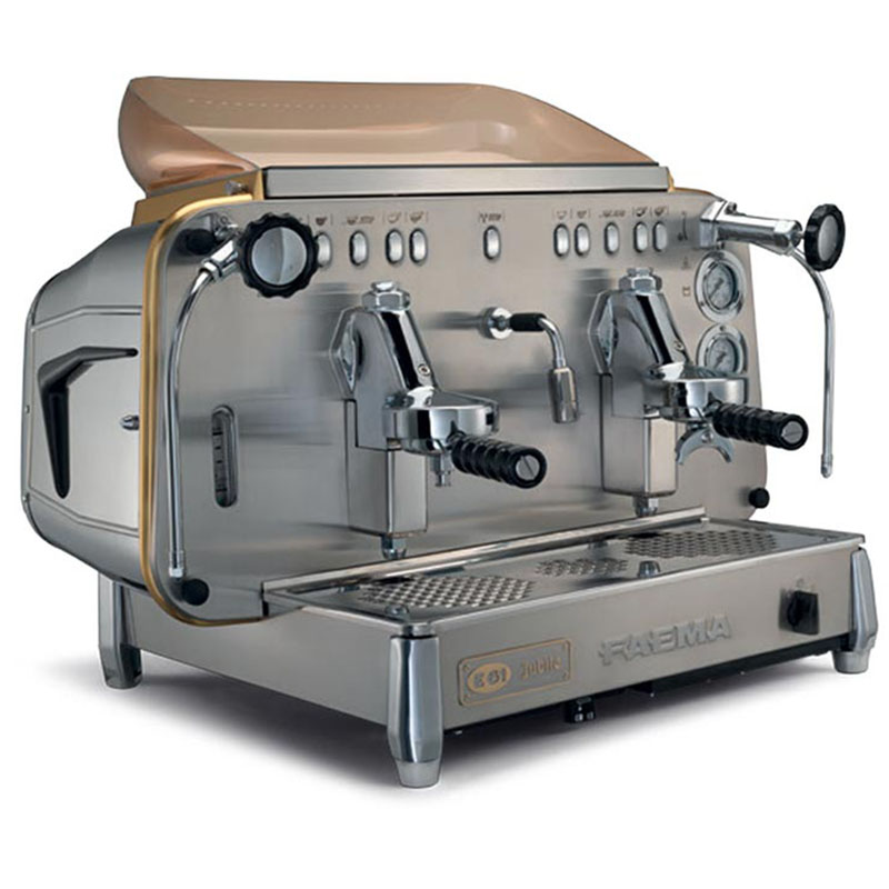 Faema E61 A2 Jubile White&Wood Otomatik Espresso Kahve Makinesi, 2 Gruplu