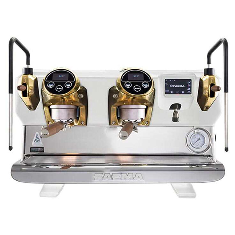 Faema E71 E A2 White&Wood Alüminyum Otomatik Espresso Kahve Makinesi, 2 Gruplu