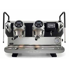 Faema E71 E Black-Silver Wooden Color 2 Group Fully Automatic Coffee Machine - Faema