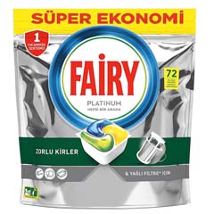 Fairy Platinum Dishwasher Tablets, 72-pack - Fairy