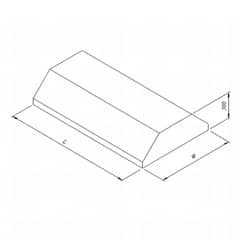 Filterless Medium Type Hood, 350x150 cm - Öztiryakiler