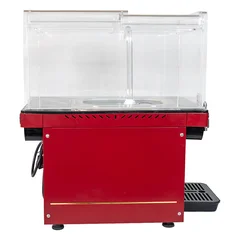 Fulimera KAY30 Soğuk İçecek Dispenseri, Kayar Kapak, Köpüklü Ayran Makinası, 30 Lt, Bordo - Fulimera (1)