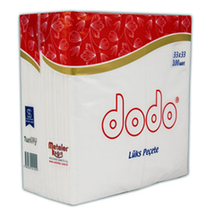 Dodo Garson Kat Peçete, 33x32 cm, 100'lü, 12 Paket - Dodo