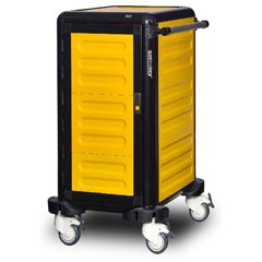 Gastrolley Single Gn Pan Transport Trolley 75, 2 Sides+Back Cover+Door - Gastrolley