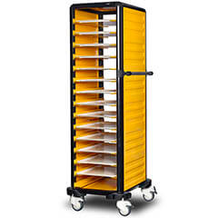 Gastrolley Tekli Self Servis Taşıma Arabası, 29 Raflı, 2 Yanı Kapalı - Gastrolley