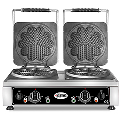 Gmg Amore L KGW 21 L Çiçek Waffle Makinesi, Çiftli, Sabit Plakalı - Gmg