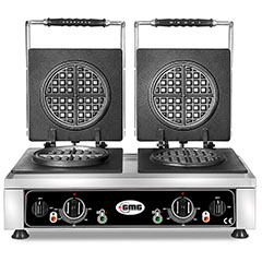 Gmg KGW 26 Yuvarklak American Waffle Makinesi, Çiftli, Sabit Plakalı - Gmg