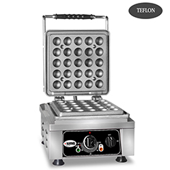 Gmg KGW 27 D Lokmia D Waffle Makinesi, Çiftli, Sabit Plakalı, Teflon Kaplamalı - Gmg