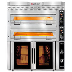Gmg Optima PB2M-128 Elektrikli Pasta Börek Fırını, 2 Katlı, Mayalama Kabinli, 124x84x18 cm x 2 - Gmg