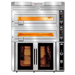 Gmg Optima PB2M-84 Elektrikli Pasta Börek Fırını, 2 Katlı, Mayalama Kabinli, 84x84x18 cm x 2 - Gmg