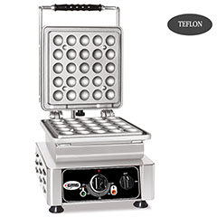 Gmg WE 07 D Lokmia D Waffle Makinesi, Tekli, Değiştirilebilir Plakalı, Teflon Kaplamalı - Gmg