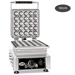 Gmg WE 07 L Lokmia L Waffle Makinesi, Tekli, Değiştirilebilir Plakalı, Teflon Kaplamalı - Gmg