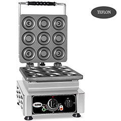 Gmg WE 09 Donut Waffle Makinesi, Tekli, Değiştirilebilir Plakalı, Teflon Kaplamalı - Gmg