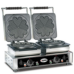 Gmg WE 21 L Çiçek Waffle Makinesi, Çiftli, Değiştirilebilir Plakalı, 21 cm - Gmg