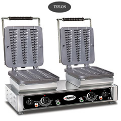 Gmg WE 23 Waffelino Waffle Makinesi, Çiftli, Değiştirilebilir Plakalı, Teflon Kaplamalı - Gmg