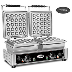 Gmg WE 27 D Lokmia D Waffle Makinesi, Çiftli, Değiştirilebilir Plakalı, Teflon Kaplamalı - Gmg