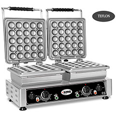 Gmg WE 27 L Lokmia L Waffle Makinesi, Çiftli, Değiştirilebilir Plakalı, Teflon Kaplamalı - Gmg