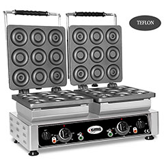 Gmg WE 29 Donut Waffle Makinesi, Çiftli, Değiştirilebilir Plakalı, Teflon Kaplamalı - Gmg
