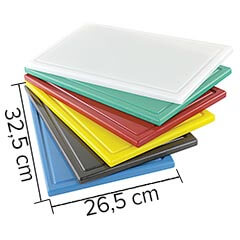 Gnç Oluklu Polyethylene Cutting Board, 2 cm Thickness, 32.5x26.5 cm, White - 2