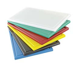 Gnç Oluklu Polyethylene Cutting Board, 2 cm Thickness, 32.5x26.5 cm, White - 1