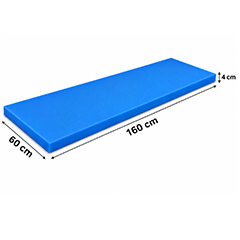 Gnç Polietilen Levha, Kesme Tahtası, 4 cm Kalınlık, 60x160 cm, Mavi - GNÇ
